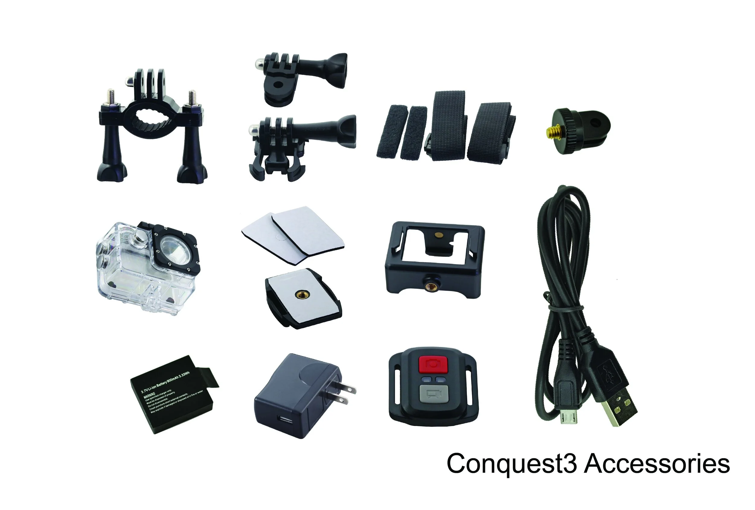 CX14WP Conquest3 4K Ultra HD & 16.0 MP Waterproof Sports Camera